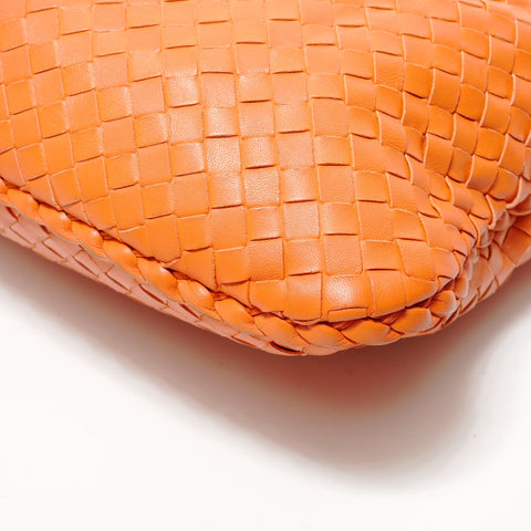 BOTTEGAVENETA INTRECCIATO One Shoulder Bag Leather Orange Handbag Orange WS28496