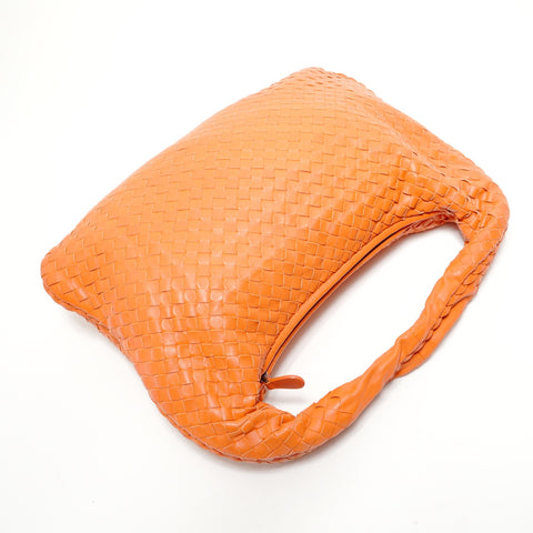 BOTTEGAVENETA INTRECCIATO One Shoulder Bag Leather Orange Handbag Orange WS28496