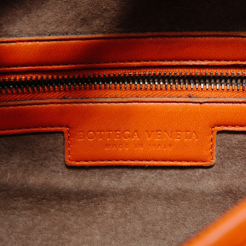 BOTTEGAVENETA INTRECCIATO One Shoulder Bag Leather Orange Handbag Orange WS28496