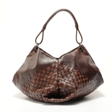 BOTTEGAVENETA one belt INTRECCIATO leather 131597 V3952 2085 Shoulder Bag Brown WS28498