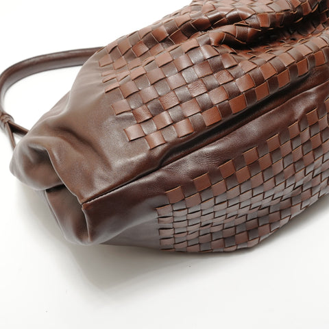 BOTTEGAVENETA one belt INTRECCIATO leather 131597 V3952 2085 Shoulder Bag Brown WS28498