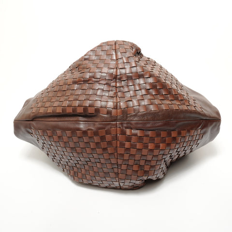 BOTTEGAVENETA one belt INTRECCIATO leather 131597 V3952 2085 Shoulder Bag Brown WS28498