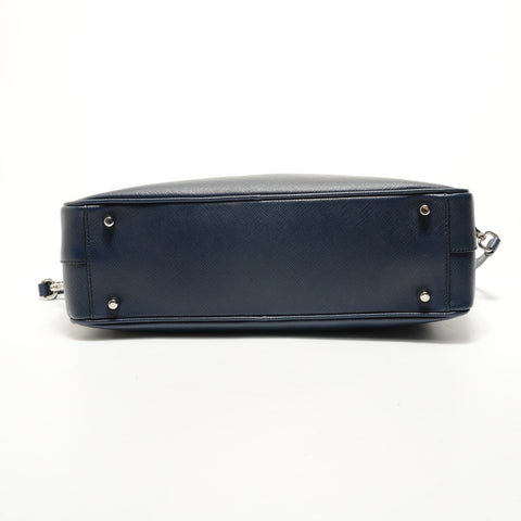 PRADA Saffiano 2WAY 1BB095 Handbag Navy WS28499