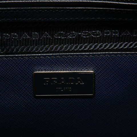 PRADA Saffiano 2WAY 1BB095 Handbag Navy WS28499