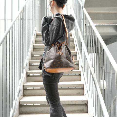 LOUIS VUITTON Monogram No, made in 1995. Shoulder Bag Brown WS28502