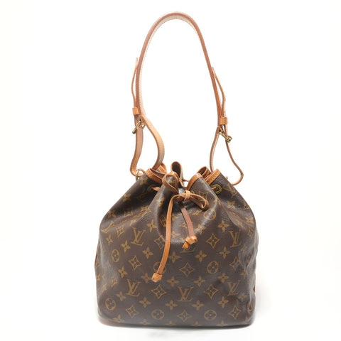 LOUIS VUITTON Monogram No, made in 1995. Shoulder Bag Brown WS28502