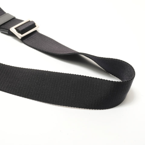 PRADA Triangle Logo Nylon Shoulder Bag black WS28503