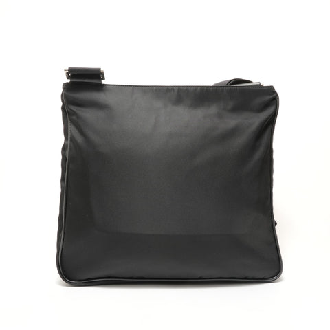 PRADA Triangle Logo Nylon Shoulder Bag black WS28503