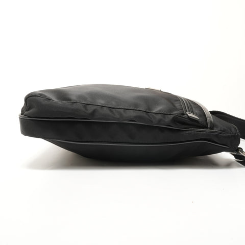 PRADA Triangle Logo Nylon Shoulder Bag black WS28503