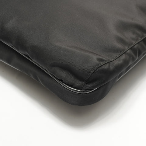 PRADA Triangle Logo Nylon Shoulder Bag black WS28503