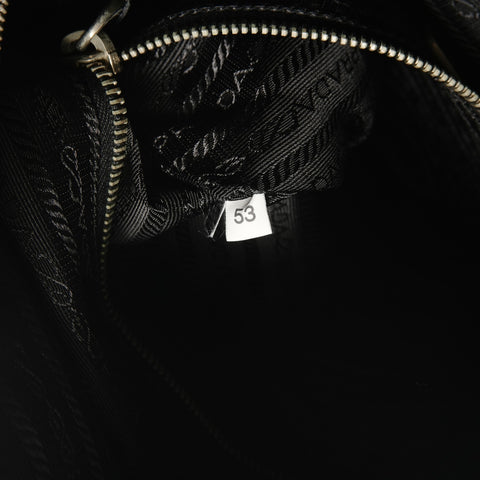 PRADA 2-way nylon tote bag Handbag black WS28507