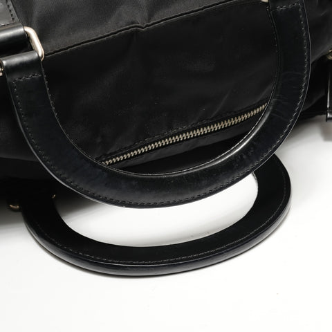 PRADA 2-way nylon tote bag Handbag black WS28507