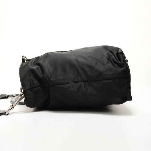 PRADA 2-way nylon tote bag Handbag black WS28507