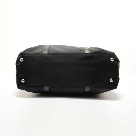 PRADA 2-way nylon tote bag Handbag black WS28507