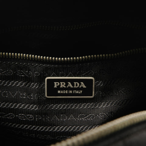 PRADA 2-way nylon tote bag Handbag black WS28507