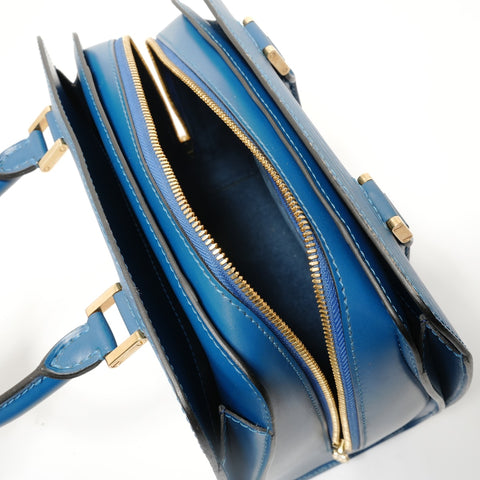 LOUIS VUITTON 1997 Pont Neuf Epi Handbag blue WS28508