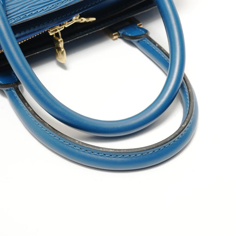 LOUIS VUITTON 1997 Pont Neuf Epi Handbag blue WS28508