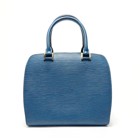 LOUIS VUITTON 1997 Pont Neuf Epi Handbag blue WS28508