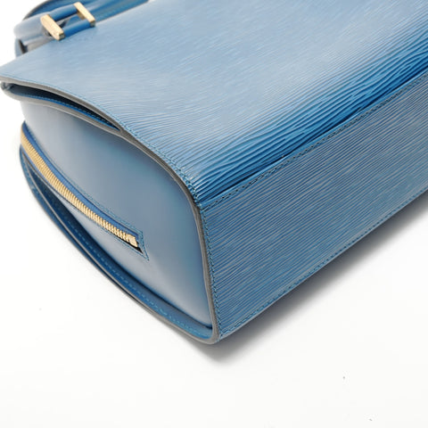 LOUIS VUITTON 1997 Pont Neuf Epi Handbag blue WS28508