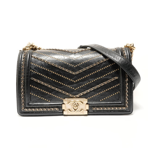 CHANEL Boy Chanel Chain Medium, No. 26 Shoulder Bag black WS28509
