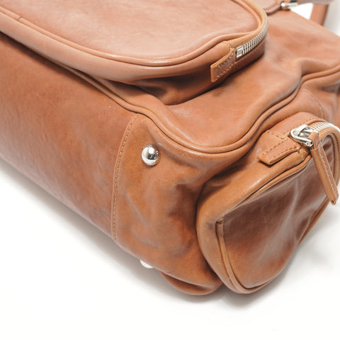 Miu Miu Nappa leather top handle Shoulder Bag Brown WS28510