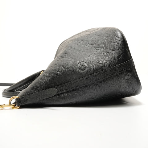 LOUIS VUITTON Monogram Empreinte Mazarine MM Tote Bag black WS28511