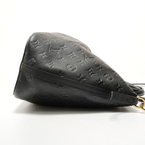 LOUIS VUITTON Monogram Empreinte Mazarine MM Tote Bag black WS28511
