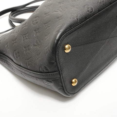 LOUIS VUITTON Monogram Empreinte Mazarine MM Tote Bag black WS28511
