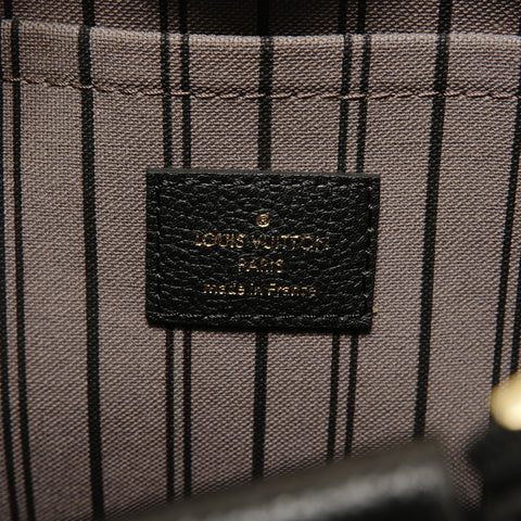 LOUIS VUITTON Monogram Empreinte Mazarine MM Tote Bag black WS28511