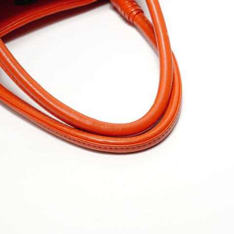 BOTTEGAVENETA Bottega Intrecciato Leather Handbag Orange WS28512