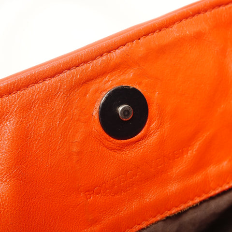 BOTTEGAVENETA Bottega Intrecciato Leather Handbag Orange WS28512
