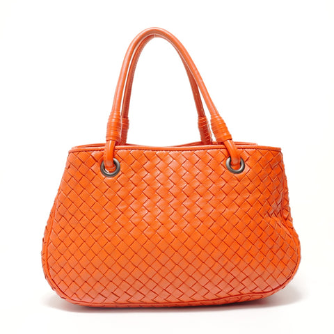 BOTTEGAVENETA Bottega Intrecciato Leather Handbag Orange WS28512