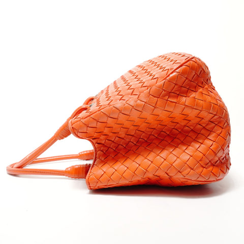 BOTTEGAVENETA Bottega Intrecciato Leather Handbag Orange WS28512