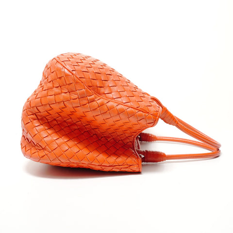 BOTTEGAVENETA Bottega Intrecciato Leather Handbag Orange WS28512
