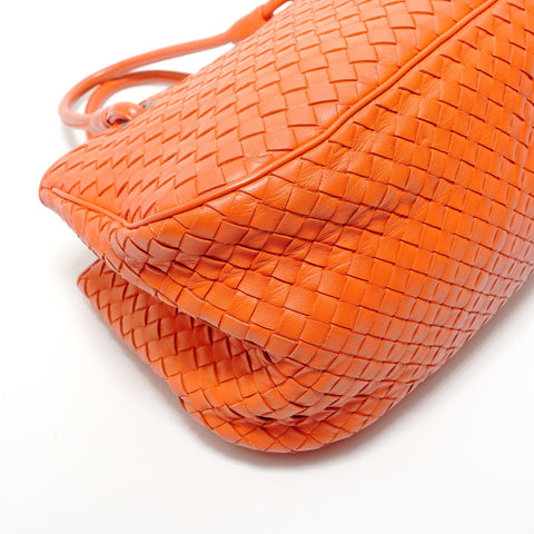 BOTTEGAVENETA Bottega Intrecciato Leather Handbag Orange WS28512