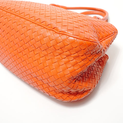 BOTTEGAVENETA Bottega Intrecciato Leather Handbag Orange WS28512