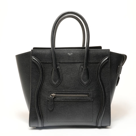 CELINE Luggage micro Handbag black WS28514