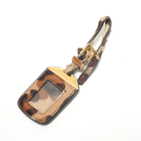PRADA Haircalf B2136B Brown Handbag Brown WS28515