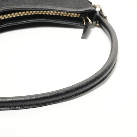 GUCCI Abby One Shoulder Bag GG Canvas 130737 205118 Black Shoulder Bag black WS28519
