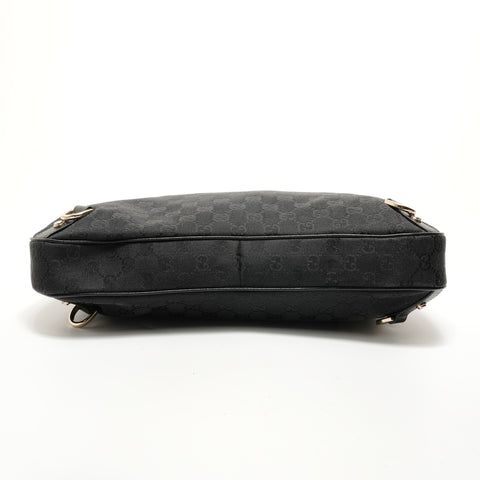 GUCCI Abby One Shoulder Bag GG Canvas 130737 205118 Black Shoulder Bag black WS28519