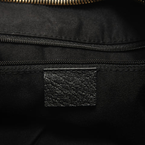 GUCCI Abby One Shoulder Bag GG Canvas 130737 205118 Black Shoulder Bag black WS28519