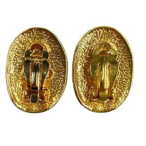 Chanel Coco Mark vintage 2cc6 boucles d'oreilles Gold WS2852