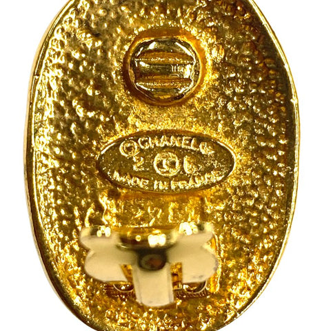 Chanel Coco Mark vintage 2cc6 boucles d'oreilles Gold WS2852