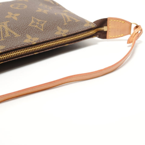 LOUIS VUITTON Monogram Pochette Accessories, made in 1998 Shoulder Bag Brown WS28523