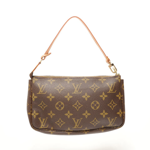 LOUIS VUITTON Monogram Pochette Accessories, made in 1998 Shoulder Bag Brown WS28523