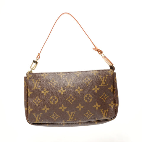 LOUIS VUITTON Monogram Pochette Accessories, made in 1998 Shoulder Bag Brown WS28523