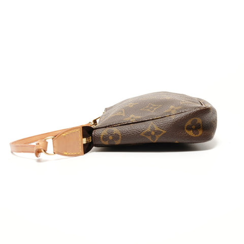 LOUIS VUITTON Monogram Pochette Accessories, made in 1998 Shoulder Bag Brown WS28523