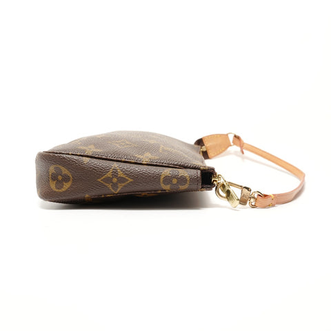 LOUIS VUITTON Monogram Pochette Accessories, made in 1998 Shoulder Bag Brown WS28523