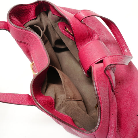 LOUIS VUITTON Monogram Mahina Seals PM Grenat, made in 2011. Handbag Red WS28524