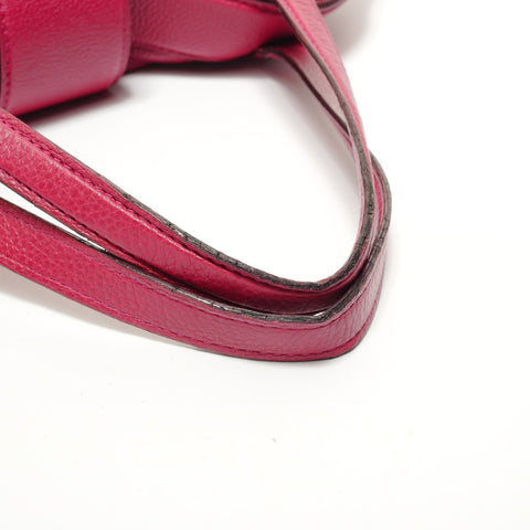 LOUIS VUITTON Monogram Mahina Seals PM Grenat, made in 2011. Handbag Red WS28524